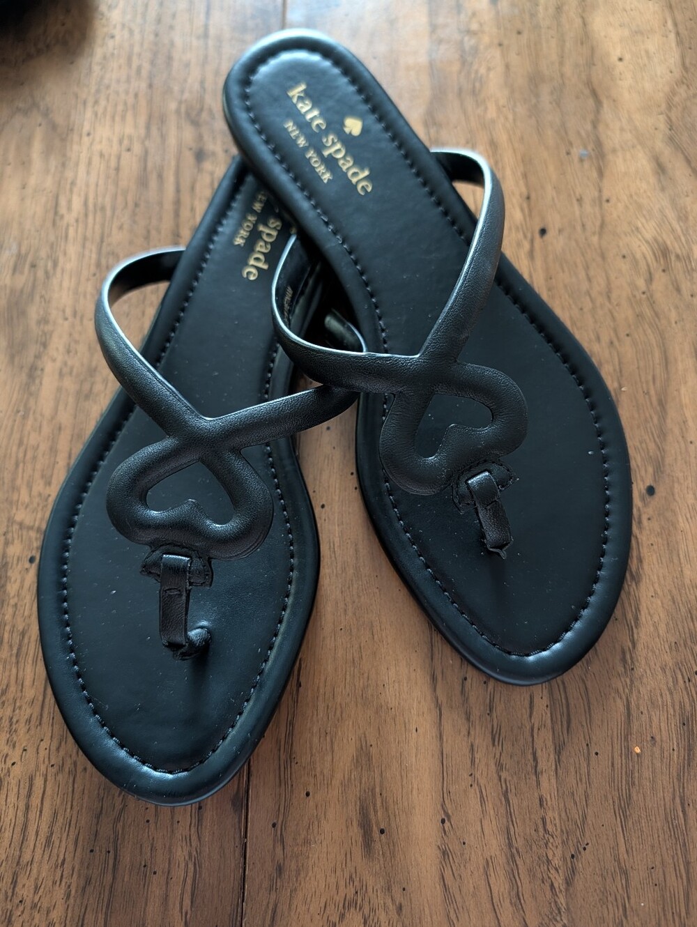 MAKE AN OFFER, Please! Kate Spade Black Thong Sandals Size 7